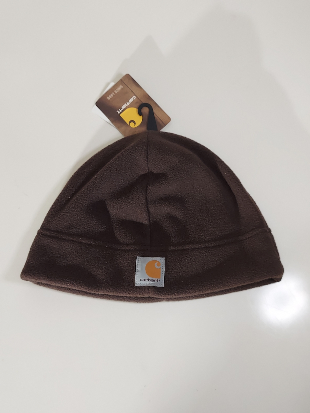 Carhartt Dark Brown Fleece Knit Outdoor Casual Beanie Hat Unisex Size O/S NWT
